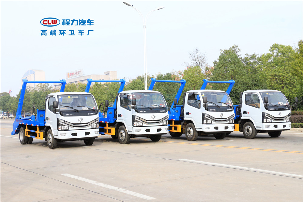 国六东风小多利卡 3~4方 摆臂垃圾车