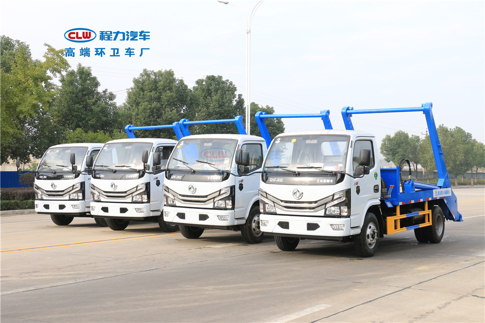国六东风小多利卡 3~4方 摆臂垃圾车